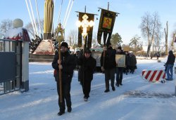 Крестный ход вокруг Пскова 26 января 2012 года
