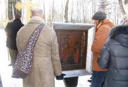 Крестный ход вокруг Пскова 26 января 2012 года