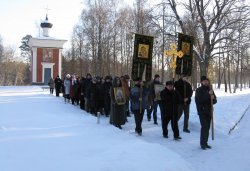 Крестный ход вокруг Пскова 26 января 2012 года
