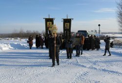 Крестный ход вокруг Пскова 26 января 2012 года