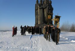 Крестный ход вокруг Пскова 26 января 2012 года