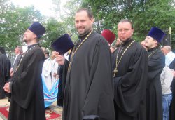 Освящение куполов и колоколов храма в Крестах 4 июля 2012 года