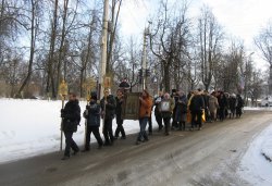 Крестный ход вокруг Пскова 13 февраля 2012 года