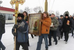 Крестный ход вокруг Пскова 13 февраля 2012 года