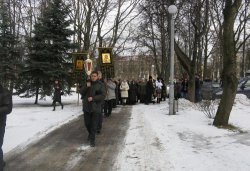 Крестный ход вокруг Пскова 14 марта 2012 года