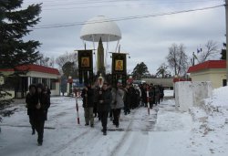 Крестный ход вокруг Пскова 14 марта 2012 года
