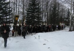 Крестный ход вокруг Пскова 14 марта 2012 года