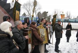 Крестный ход вокруг Пскова 14 марта 2012 года
