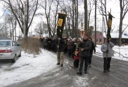Крестный ход вокруг Пскова 14 марта 2012 года