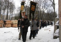 Крестный ход вокруг Пскова 14 марта 2012 года