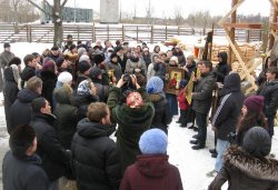 Крестный ход вокруг Пскова 14 марта 2012 года