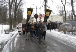 Крестный ход вокруг Пскова 14 марта 2012 года