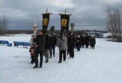Крестный ход вокруг Пскова 14 марта 2012 года
