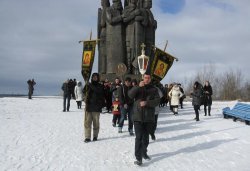 Крестный ход вокруг Пскова 14 марта 2012 года
