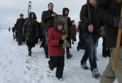 Крестный ход вокруг Пскова 14 марта 2012 года