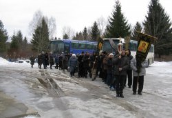 Крестный ход вокруг Пскова 14 марта 2012 года