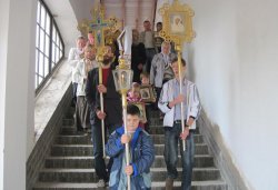 Крестный ход вокруг Пскова 16 августа 2012 года