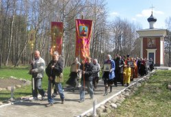 Крестный ход вокруг Пскова 26 апреля 2012 года