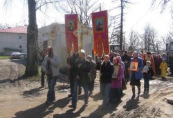Крестный ход вокруг Пскова 26 апреля 2012 года