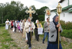Крестный ход вокруг Пскова 16 июля 2012 года