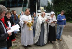 Крестный ход вокруг Пскова 16 июля 2012 года