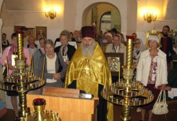 Крестный ход вокруг Пскова 16 августа 2012 года