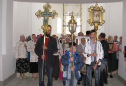 Крестный ход вокруг Пскова 16 августа 2012 года