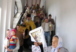 Крестный ход вокруг Пскова 16 августа 2012 года