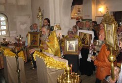 Крестный ход вокруг Пскова 16 августа 2012 года