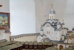 Большой макет Псковского кремля в формах XV века, сентябрь 2013 года