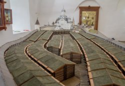 Большой макет Псковского кремля в формах XV века, сентябрь 2013 года
