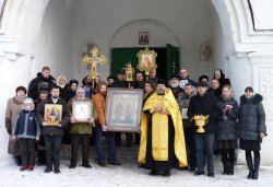 Крестный ход вокруг Пскова 13 февраля 2012 года