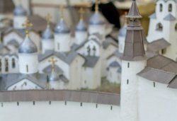 Большой макет Псковского кремля в формах XV века, сентябрь 2013 года