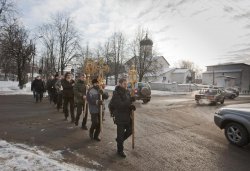 Крестный ход вокруг Пскова 13 февраля 2012 года. Фоторепортаж Андрея Кокшарова