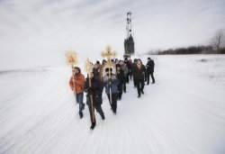 Крестный ход вокруг Пскова 13 февраля 2012 года. Фоторепортаж Андрея Кокшарова