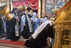 Встреча частицы Покрова Пресвятой Богородицы в Псковском Кремле 24 февраля 2012 года. Фоторепортаж Андрея Кокшарова