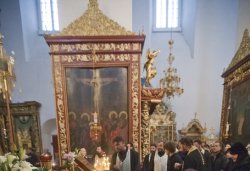 Встреча частицы Покрова Пресвятой Богородицы в Псковском Кремле 24 февраля 2012 года. Фоторепортаж Андрея Кокшарова