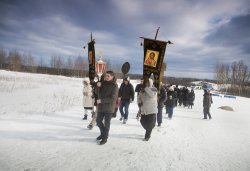 Крестный ход вокруг Пскова 14 марта 2012 года. Фоторепортаж Андрея Кокшарова