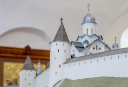 Большой макет Псковского кремля в формах XV века, сентябрь 2013 года