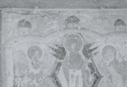 Рис. 18. Видение Евстафия. Роспись западного рукава креста церкви Успения в Мелётове