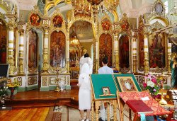 Иконостас Вознесенского храма г.Кашина востановленный под руководством Николая Тимофеева