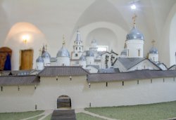 Большой макет Псковского кремля в формах XV века, сентябрь 2013 года