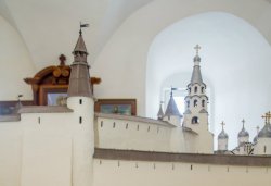 Большой макет Псковского кремля в формах XV века, сентябрь 2013 года