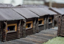 Большой макет Псковского кремля в формах XV века, сентябрь 2013 года