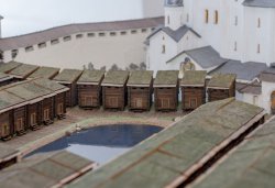 Большой макет Псковского кремля в формах XV века, сентябрь 2013 года