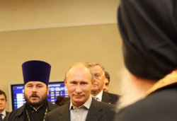Принесение ковчега с Поясом Пресвятой Богородицы в Россию 21 октября 2011 года