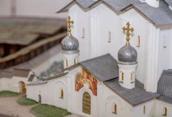 Большой макет Псковского кремля в формах XV века, сентябрь 2013 года