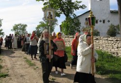 Крестный ход вокруг Пскова 15 мая 2012 года