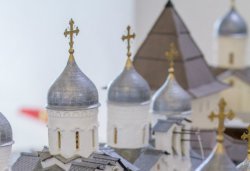 Большой макет Псковского кремля в формах XV века, сентябрь 2013 года